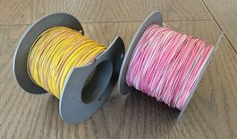 zwei Modellbaukabel-Rollen , 0.10 mm2 Litzenquerschnitt