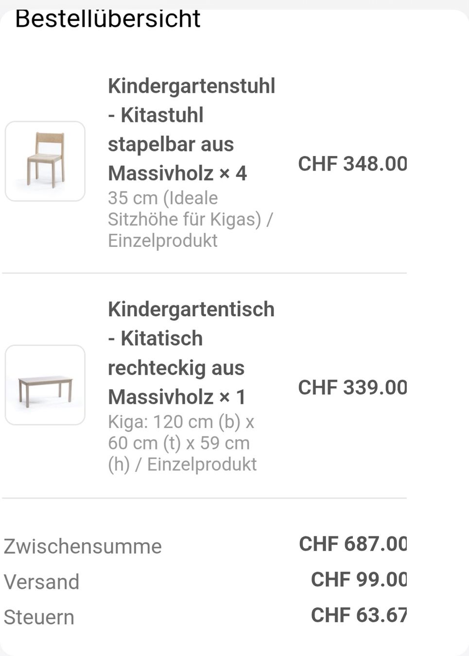 Set de table et chaises: kibemo Kindergartentisch + 4 Stühle - TOP – D'occasion à Rüschlikon par Dave830 4