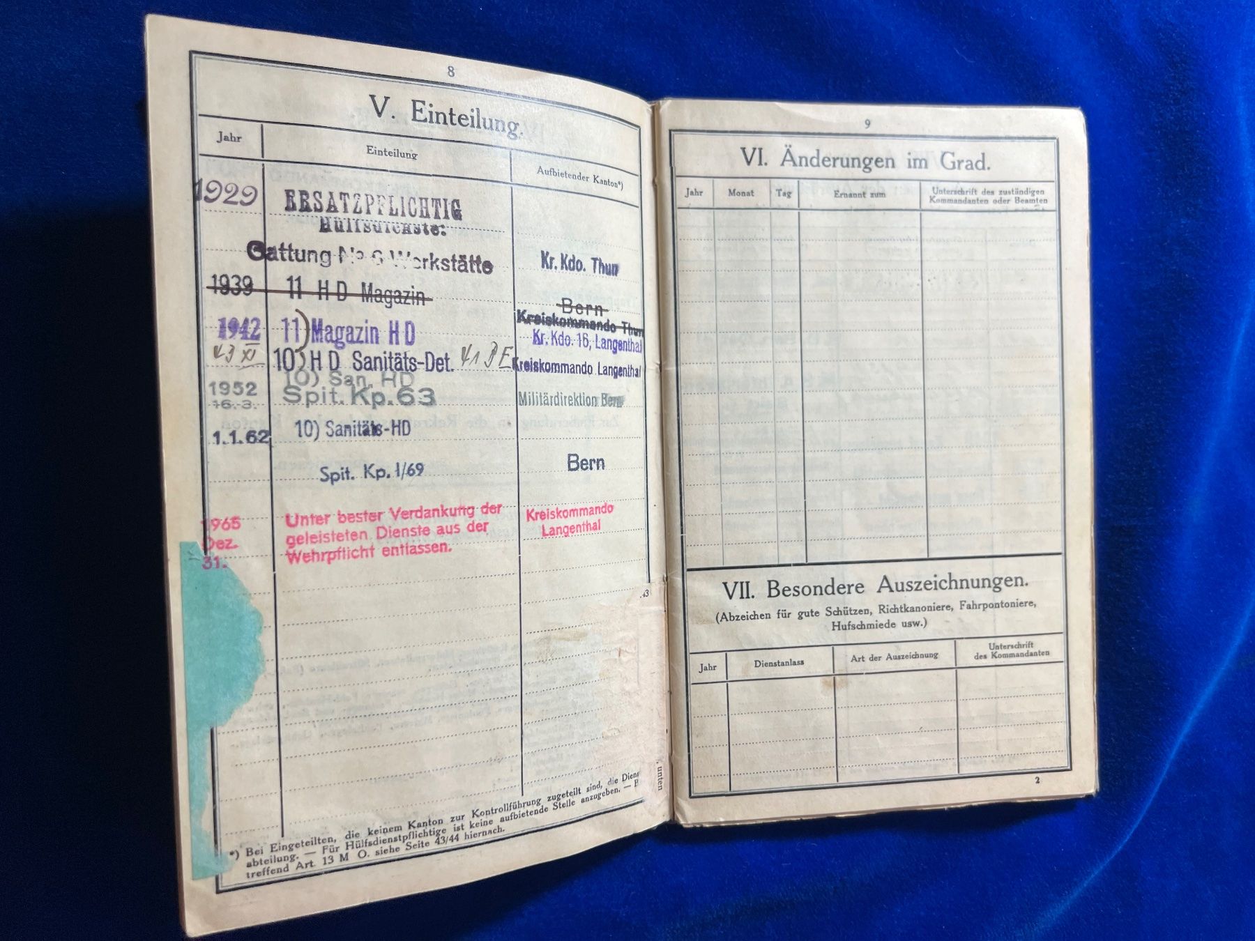 Libri: Dienstbüchlein Schweizer Armee (25/409) – Usato da Hermetschwil-Staffeln venduto da militaria-schweiz 1