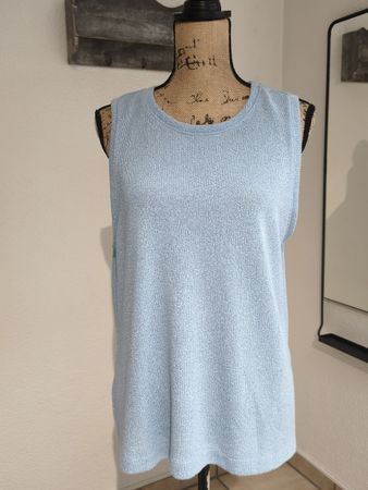 H&M Damen Top hellblau Grösse L guter Zustand