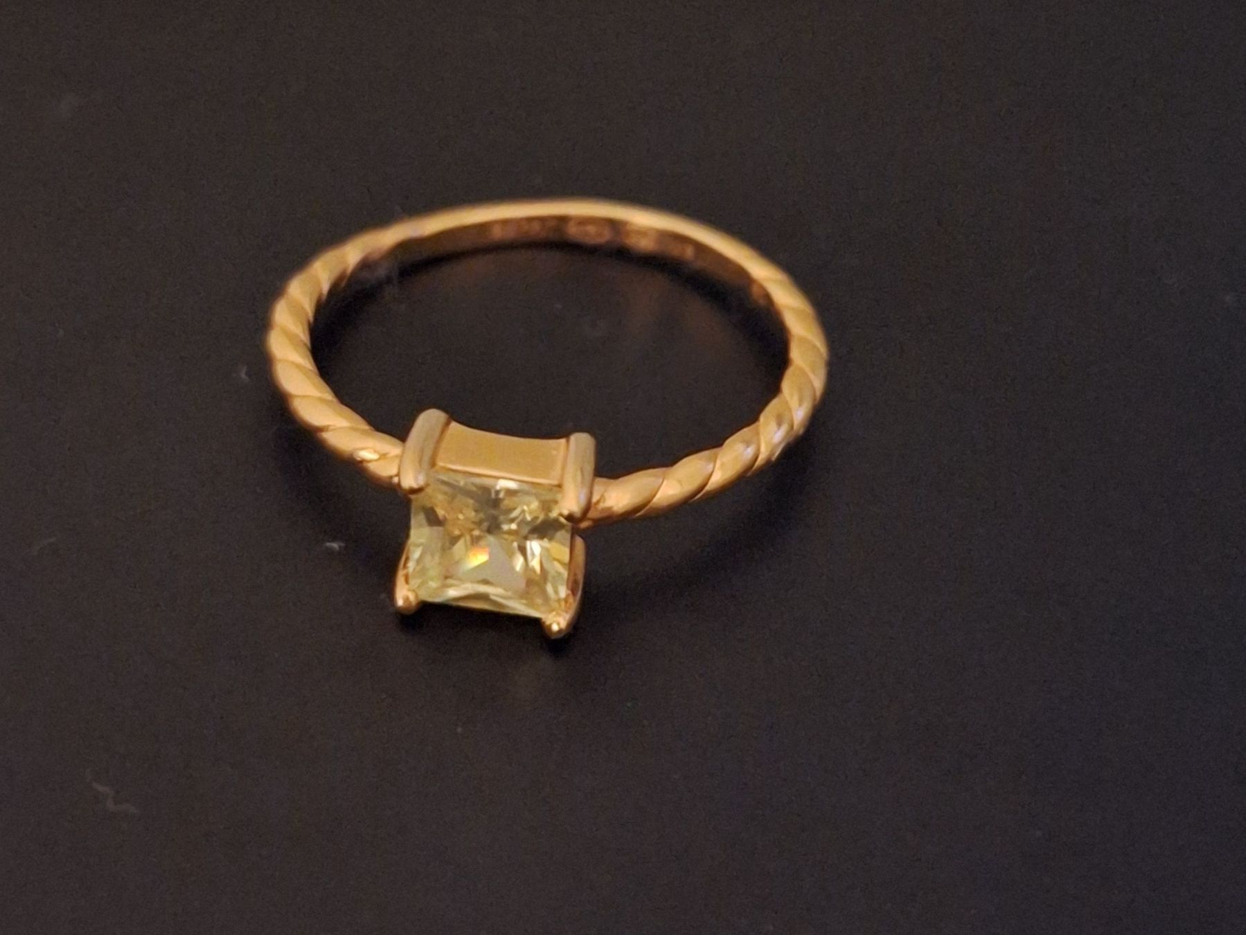 Anelli: CITRIN RING SILBER 925 Gelbgold 16.5mm – Usato da Kerzers venduto da ExpressoTerreno