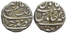 Indien, Mogulreich, Rupie AH 1110 RY 4(x), Tatta