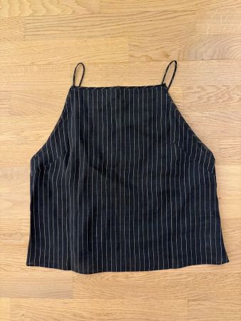 Massimo Dutti Top Streifen Dunkelblau Damen Grösse L