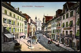 AK Solothurn, Hauptgasse, 1914