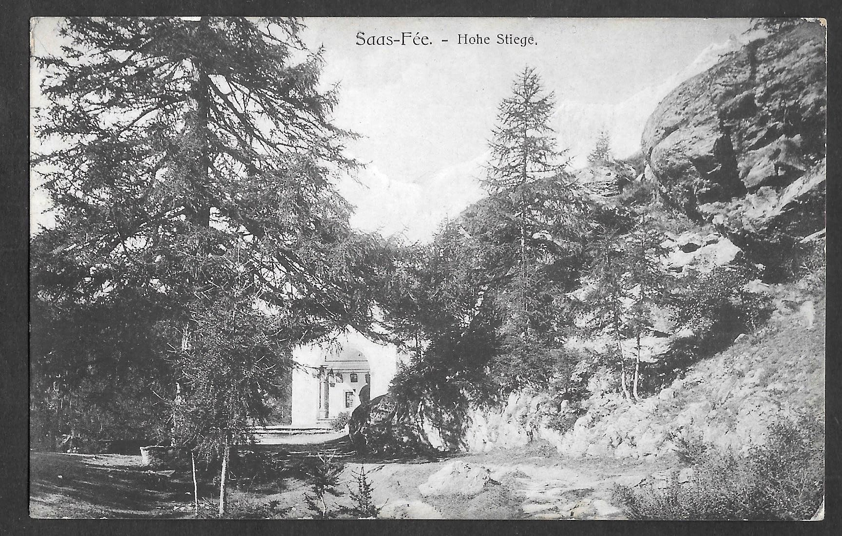 Cartoline postali: Saas Fee Hohe Stiege – Usato da Olten venduto da clotaldi