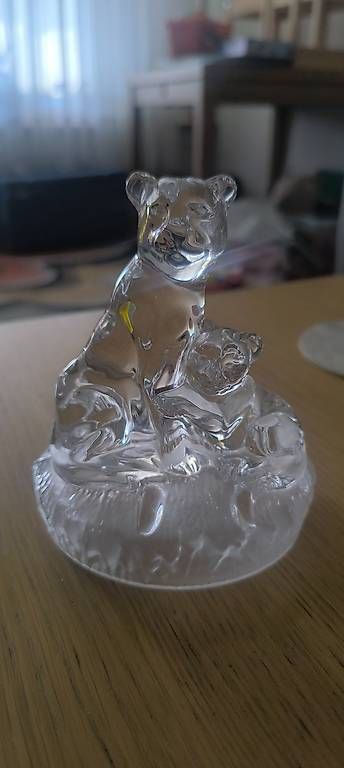 Statuette: Glas Figur löwe mit junge  – Usato da Therwil venduto da Izo2901 2