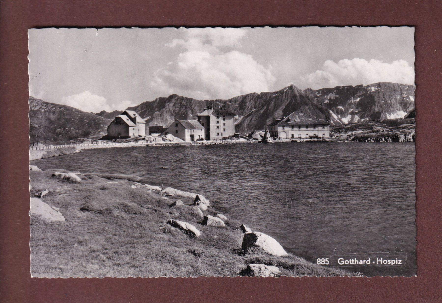 Cartoline postali: GOTTHARD-HOSPIZ - Feldpost 5599 – Usato da Pully venduto da nicecards-shop