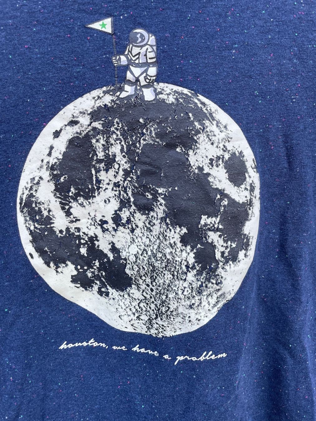 Tchibo T-shirt: TCHIBO Longsleeve Shirt "Houston, We Have A Problem" 134/140 – Usato da Frasnacht venduto da GracyStore 1