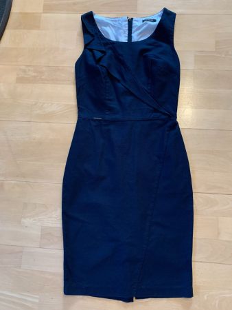 Orsay Damen Etui Kleid in Gr. 34, Dunkelblau