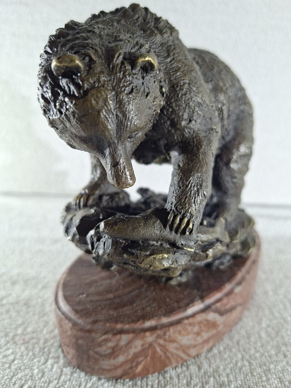 Sculture & Statue: Bronze Bär beim Fischen – Usato da Grindelwald venduto da carro5 1