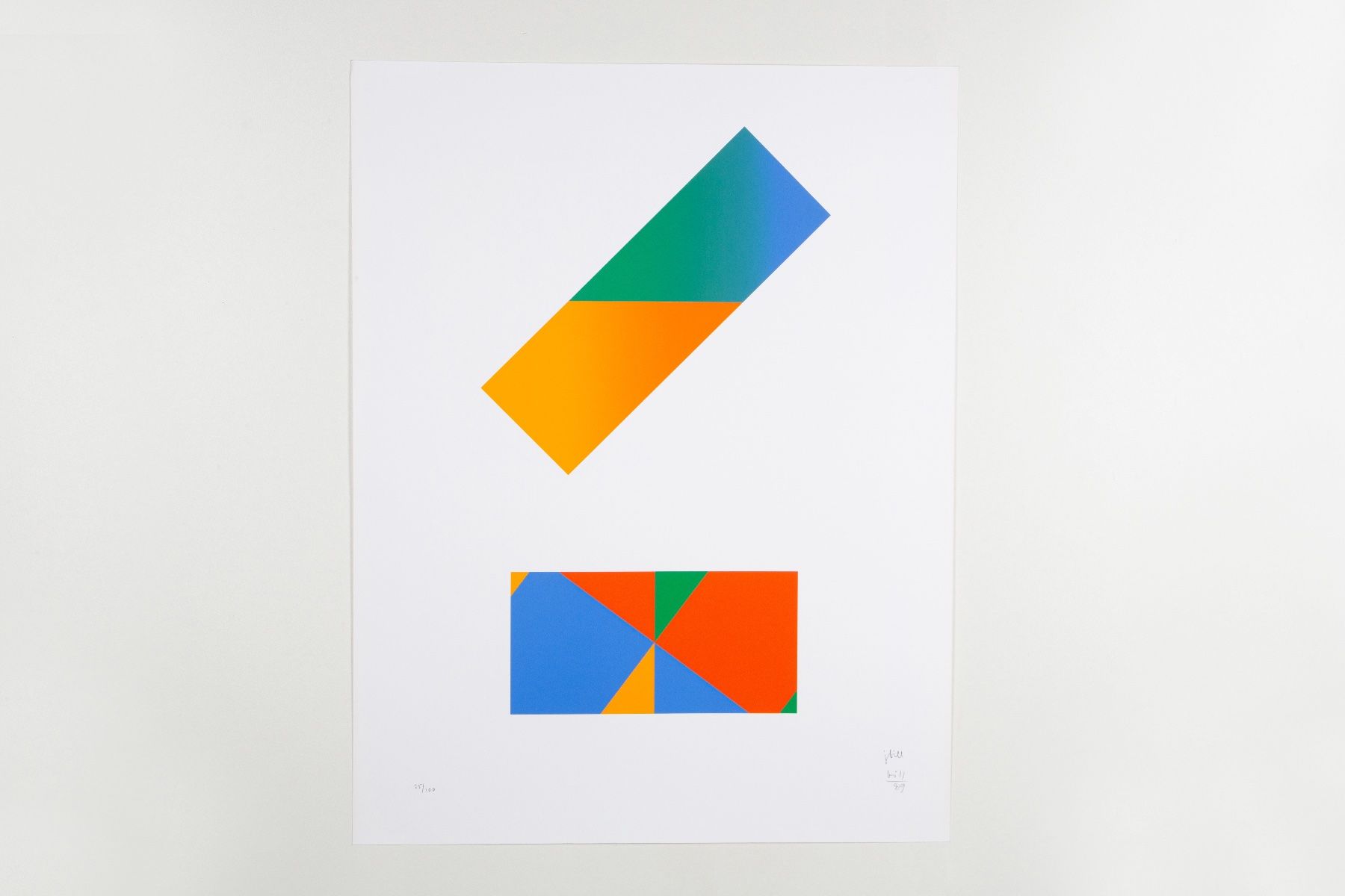 Grafica & Litografie: Max Bill et Jacob Bill Lithographie 1989 – Usato da Biel/Bienne venduto da lux2000