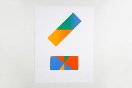 Max Bill et Jacob Bill Lithographie 1989