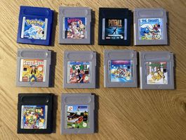 Nintendo Game Boy Sammlung 10 Spiele inkl. Pokémon Blau
