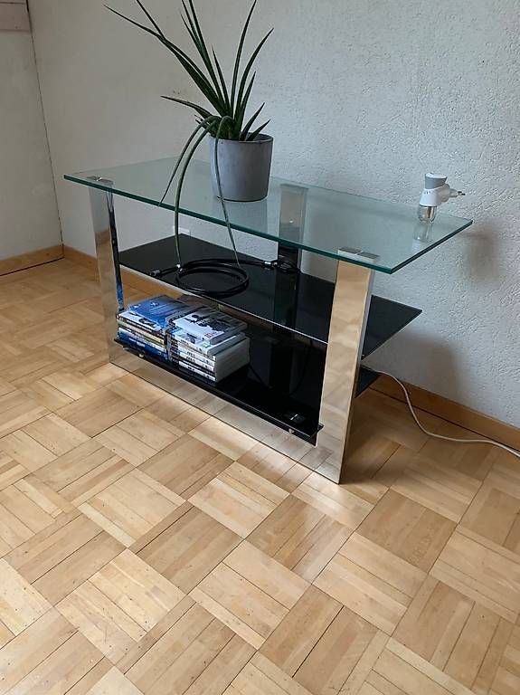 TV Möbel: Fernsehmöbel aus Glas – Gebraucht aus Adligenswil von Levendeur95 2