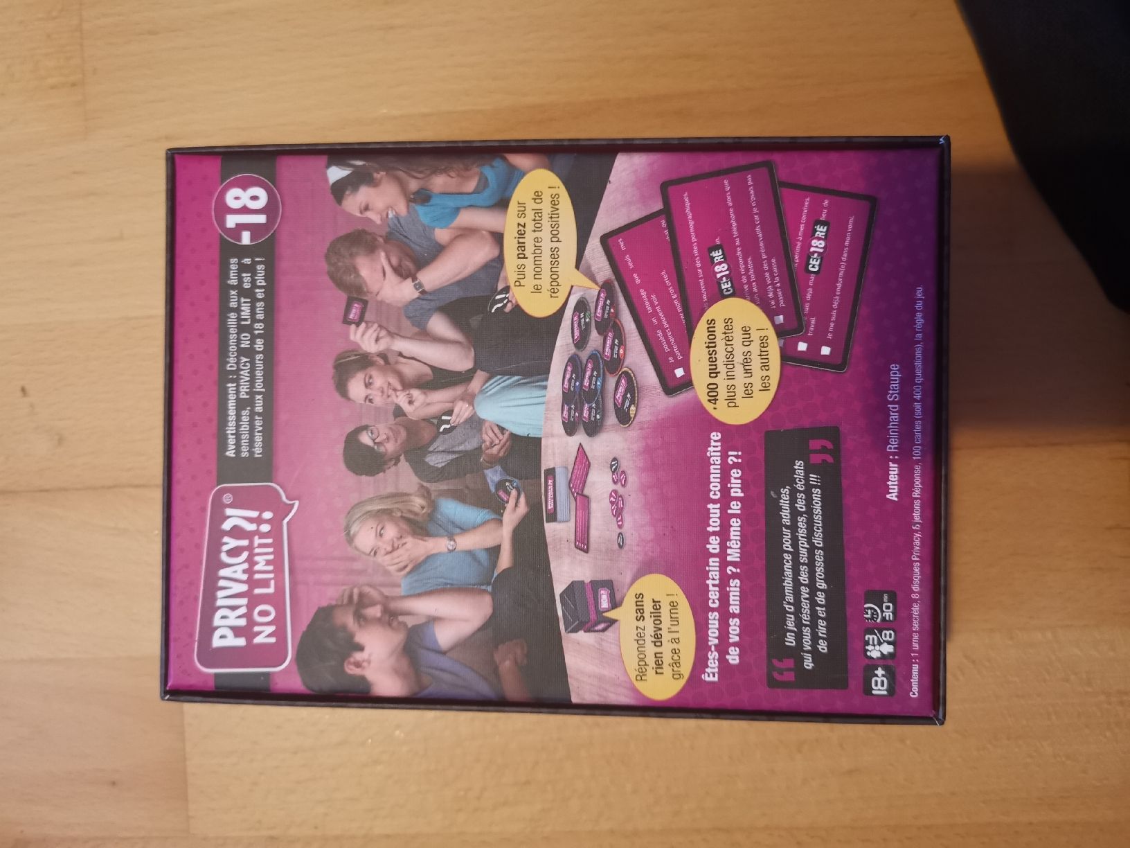 Giochi: Jeu de société "Privacy?! No Limit!" 18+ – Usato da La Corbaz venduto da Emma22cj 2