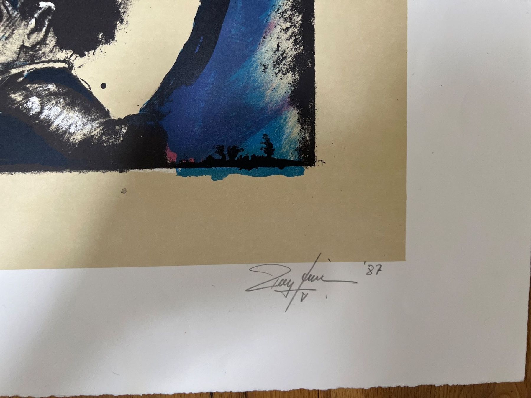 Grafica & Litografie: Rolf Knie, Lithografie 44/100, 1987 – Usato da Oberhasli venduto da Luckygirl0 2