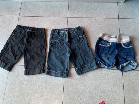 3 shorts jeans fille  tg. 134