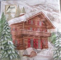 Serviette winter chalet (w552) 2Stk.