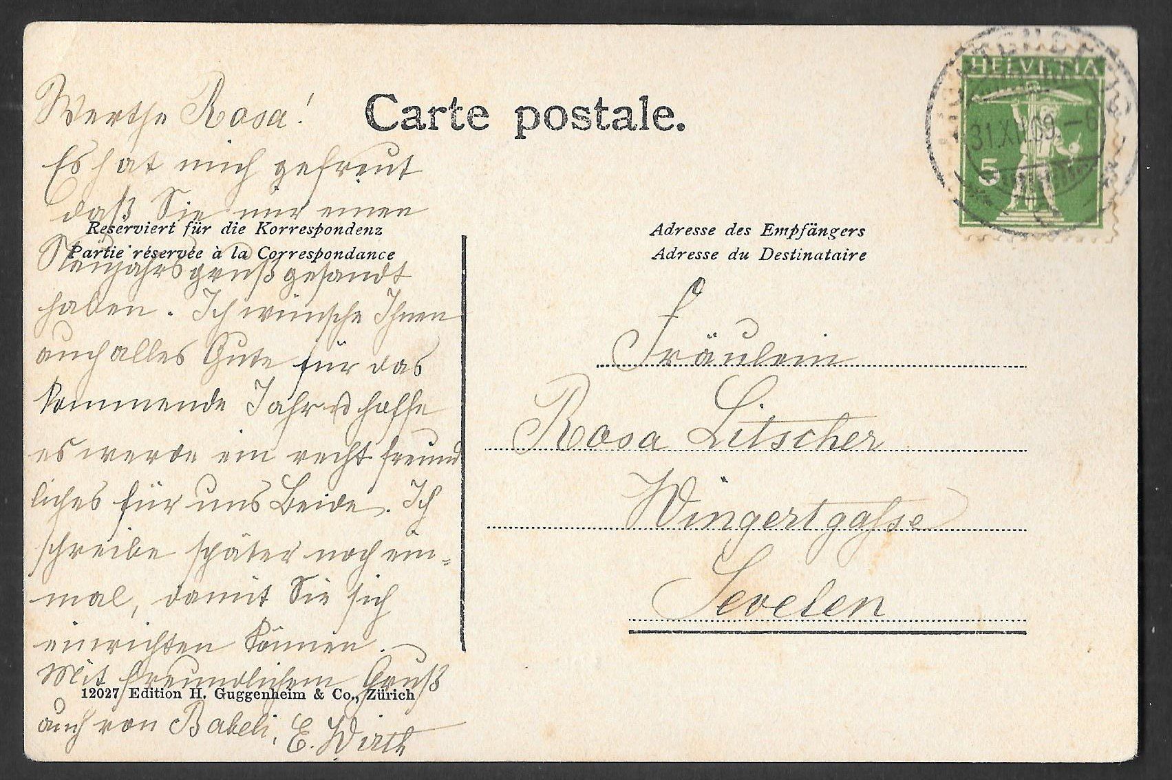 Cartoline postali: Lichtensteig Teilansicht – Usato da Olten venduto da clotaldi 1