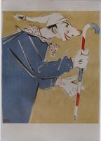 WAGGIS BASLER FASNACHT 1945 - Original Plakat