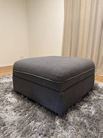 Ikea Hocker mit Aufbewahrung  dunkelgrau