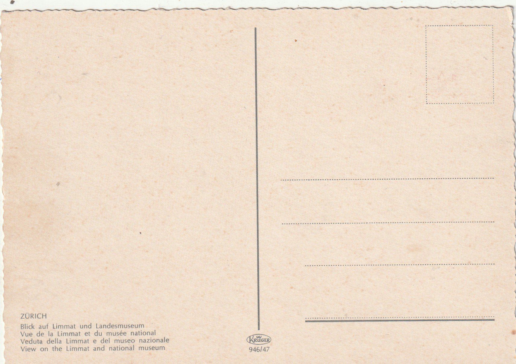 Cartoline postali: Zürich  Landesmuseum – Usato da Lumbrein venduto da made02 1