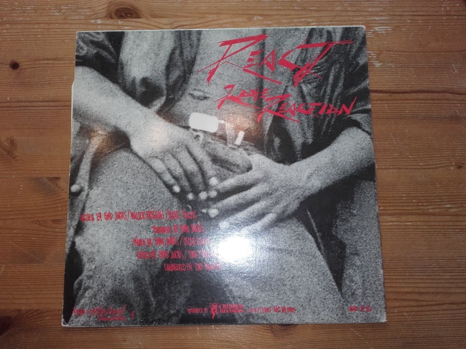 Dischi in vinile: React "Love Reaction" rare House LP 1987 – Usato da Sempach venduto da Allmusic 1