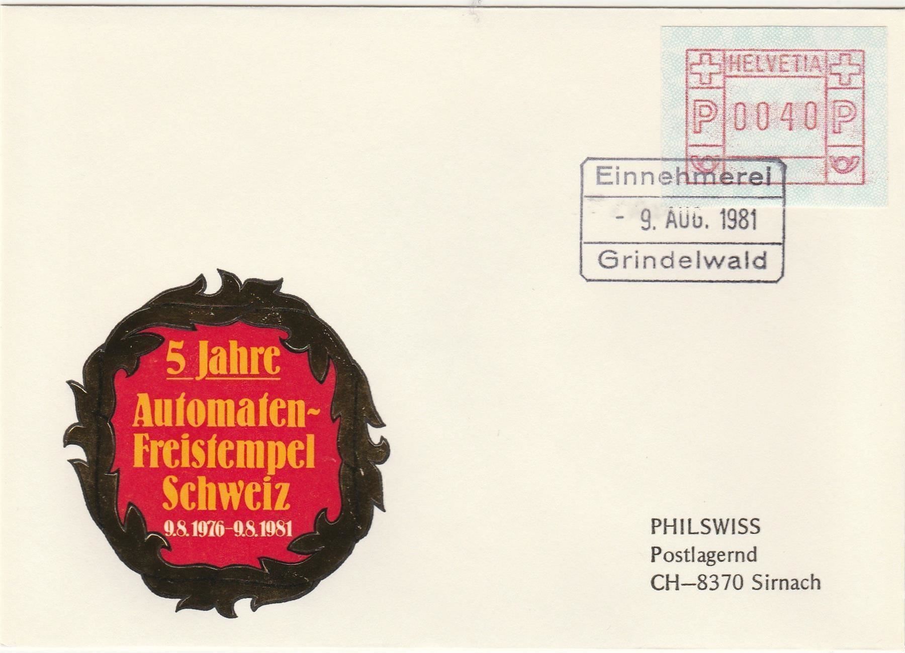 Alle Briefmarken: ATM mit Stempel Einnehmerei – Gebraucht aus Oberglatt ZH von Wiedmi6