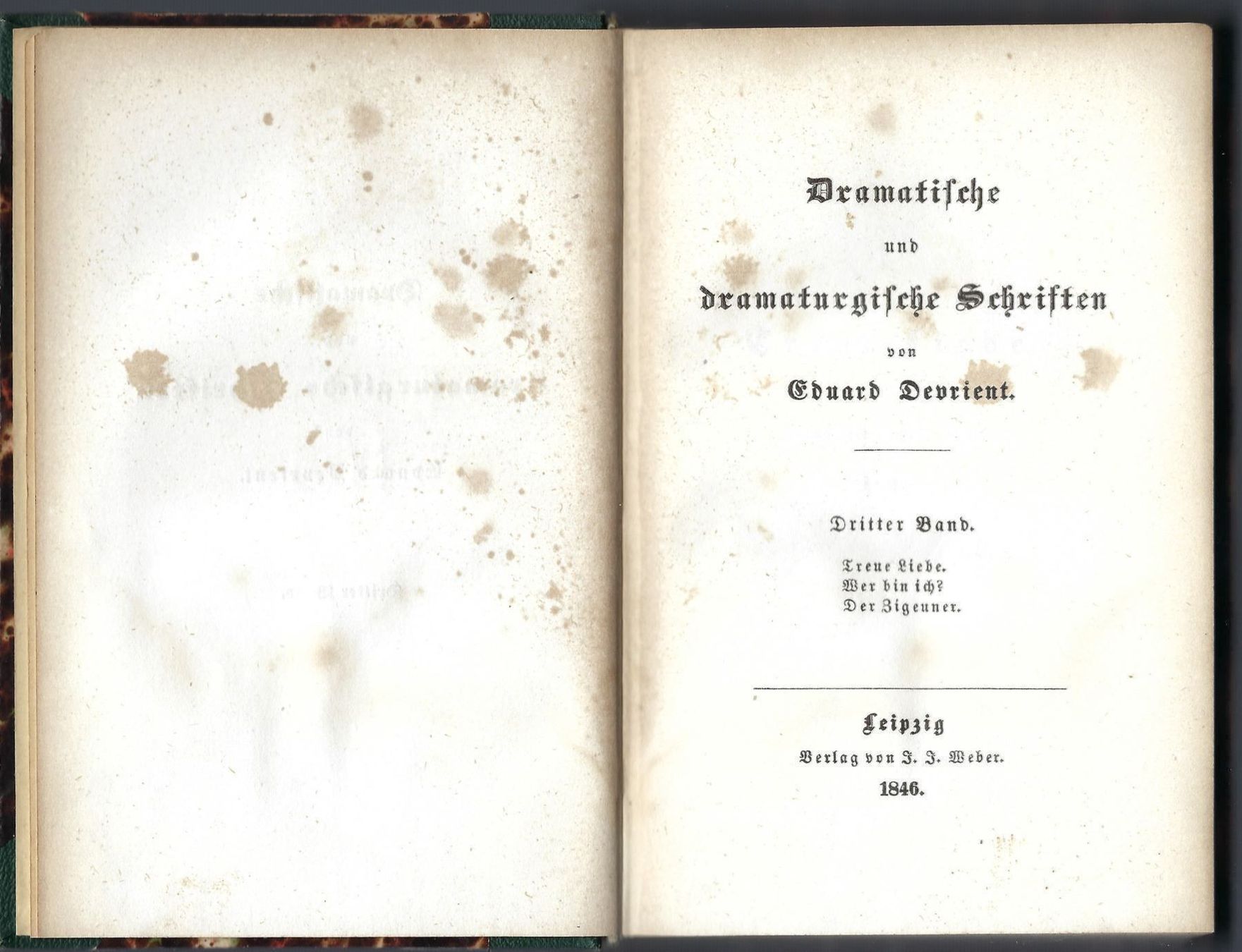 Libri: Eduard Devrient, 1846 – Usato da Luzern venduto da Einh0rn