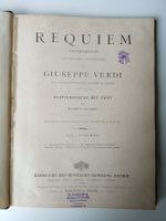 Requiem von Giuseppe Verdi - alter Klavierauszug (um 1900)