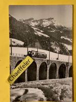 1962 Lesyn. Le viaduc et les Dents de Morcles