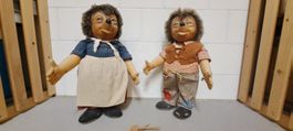 Original Steiff Mecki und Micki Igelpaar
