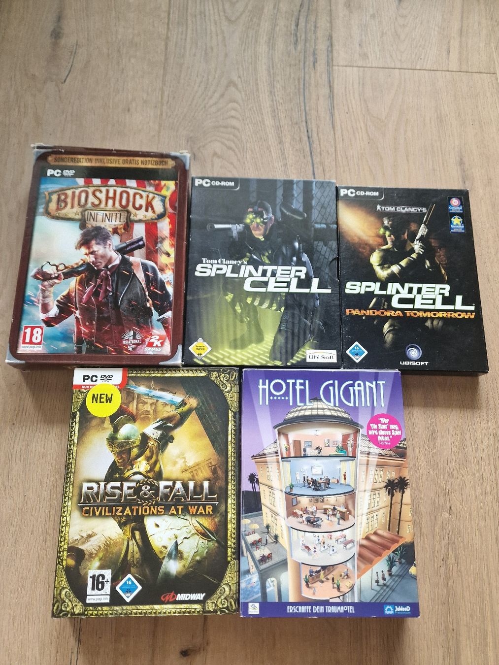 Spiele: PC-Spiele Bundle – Big Box Medi Splinter Cell,  Bioshock uvm – Gebraucht aus Fahrwangen von luk_bhw7 1