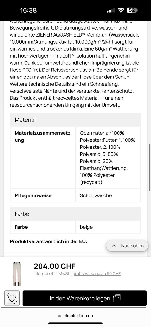 Ziener Anzüge & Kostüme: Ziener Skianzug Gr 34/36 – Neu (gemäss Beschreibung) aus Unterengstringen von Cuz_5555 8