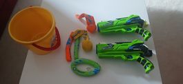 Spielzeug Wasserpistolen Eimer und Tauchset