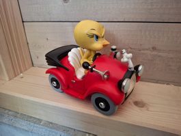 Figur Tweety im Auto rot guter Zustand