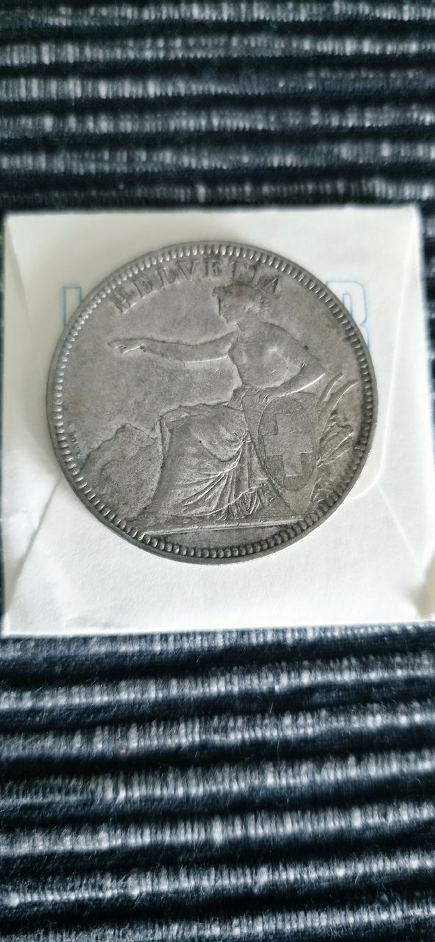 Tutti le monete: 5 Franken 1874    B – Usato da Bern venduto da BullseyeCH 1
