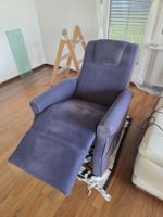 Bequemer Relaxsessel in Blau, Elektronik defekt