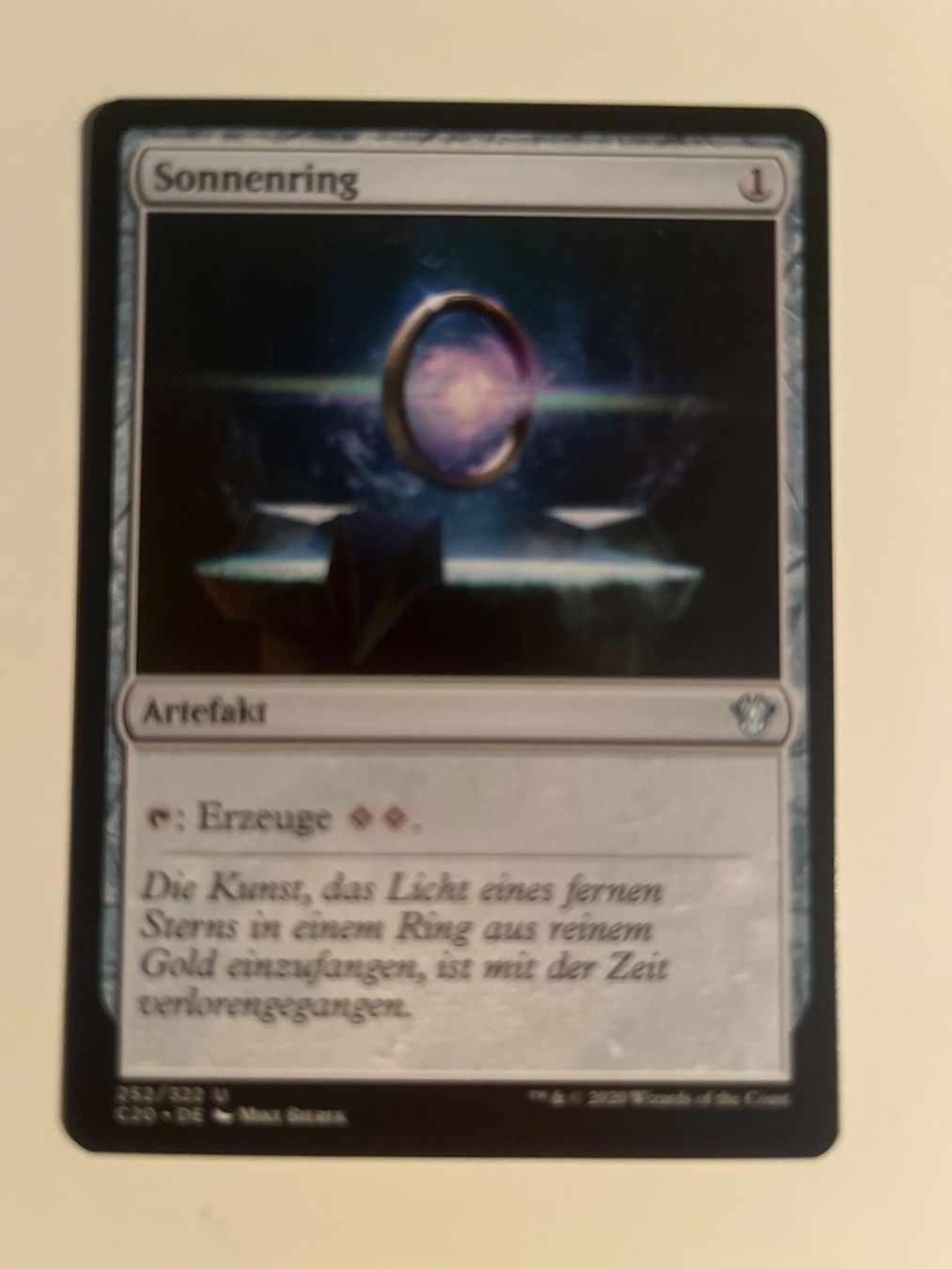 Magic The Gathering Cartes à collectionner: 1 x Sonnenring - Magic: The Gathering - MtG – D'occasion à Kriens par Shadi1980