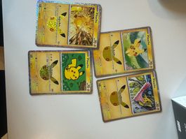 Pokémon 30th Celebration – 4 verschiedene Pikachu Karten