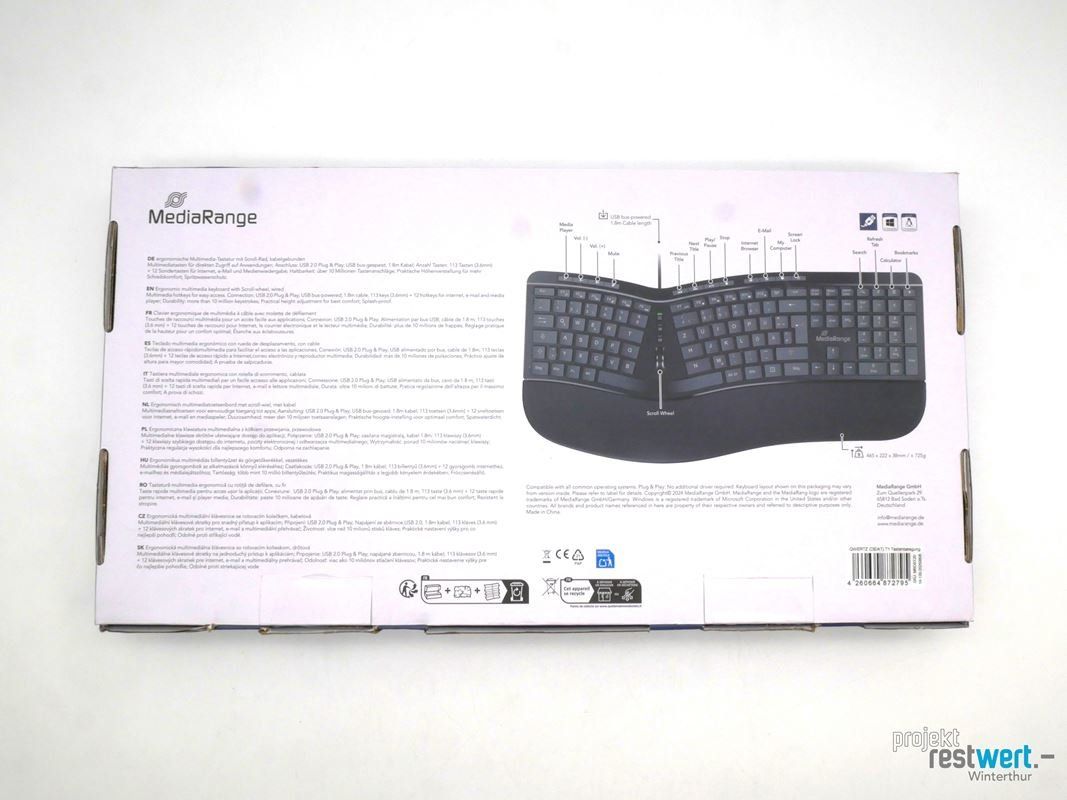 Tastiere: MEDIARANGE Tastatur – Nuovo (secondo la descrizione) da Winterthur venduto da Restwert_Winterthur 3