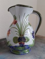 Blumen-Fayence-Krugvase, handbemalt, ORVIETO Italien Vintage