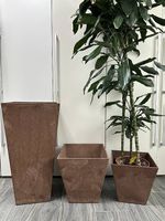 3 stilvolle Pflanzentöpfe  für Innen & Aussen