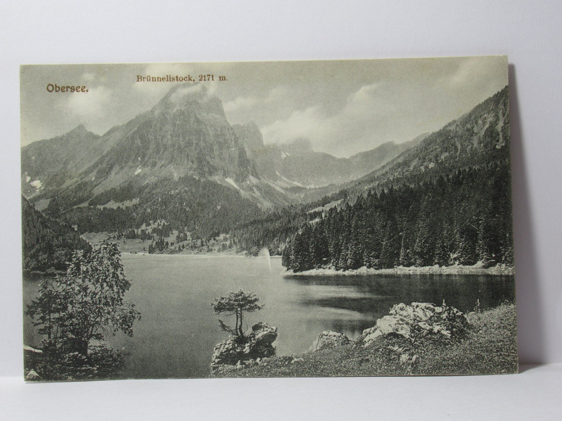 Ansichtskarten: Obersee , Brünnelistock  1908 – Gebraucht aus Grenchen von Bluemchen1900