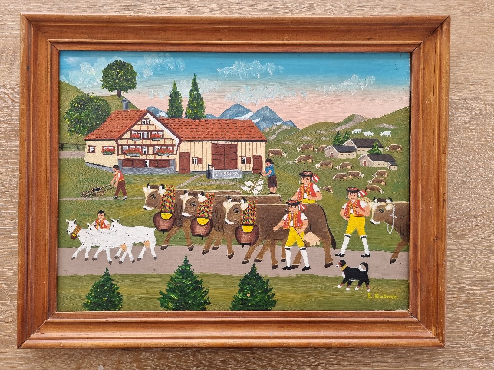 Gemälde: Appenzeller-Senntumsbild von E Rohner – Gebraucht aus Abtwil SG von danikari