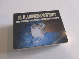 LED Juwelierlupe 30x -21mm, Neu & Illuminiert