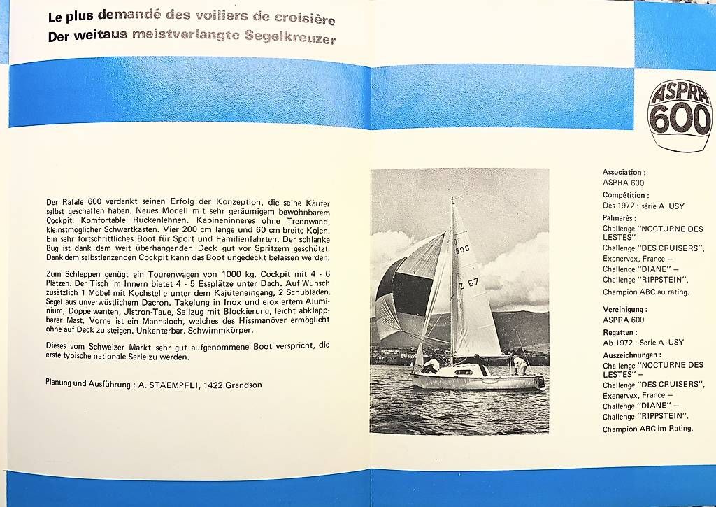 Staempfli Barche: Schweizer Segelkreuzer Stämpfli Rafale 600 – Usato da Meikirch venduto da Stone019 4