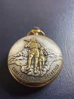 Taschenuhr Bolux Quartz Motiv Schweiz 48 mm