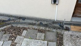 LGB Gartenbahn Schienenanlage Rückbau Weichen usw.