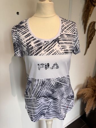 Sportshirt Shirt Fila Gr. S / 36 weiss blau